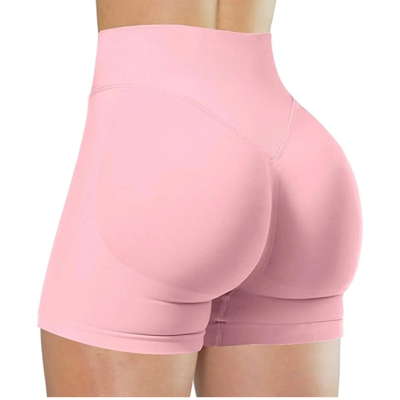 Shorts de cintura alta de verão, calças fitness para corrida e treinos elegantes e sensuais