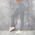 leggings calças de cintura alta com bolso p/ treino, correr, elástico levanta bumbum