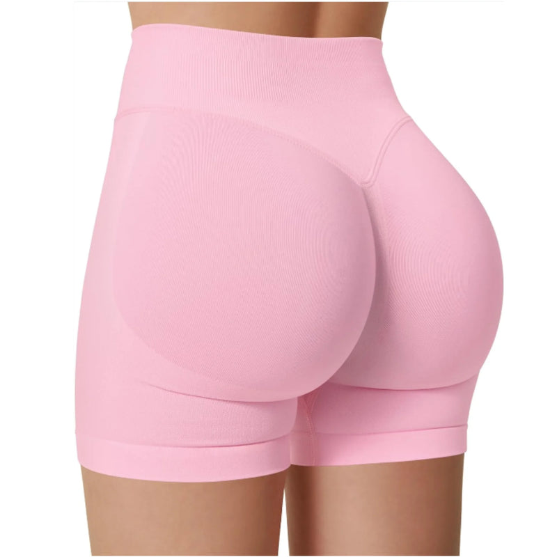 Shorts de cintura alta de verão, calças fitness para corrida e treinos elegantes e sensuais