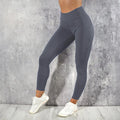 leggings calças de cintura alta com bolso p/ treino, correr, elástico levanta bumbum