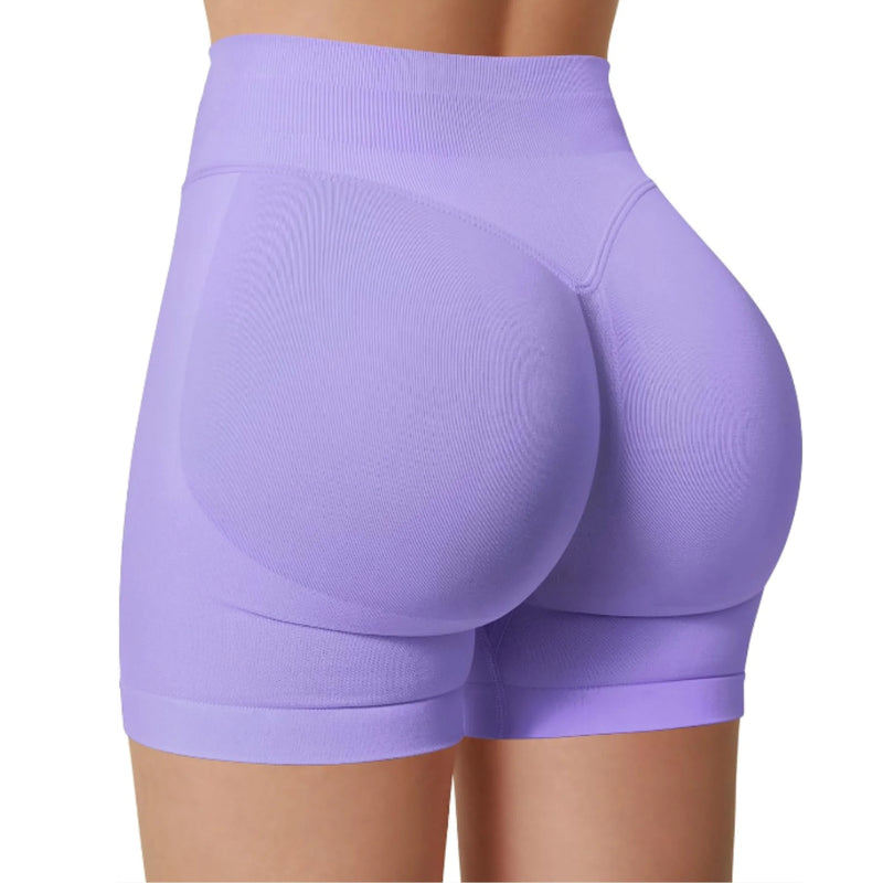 Shorts de cintura alta de verão, calças fitness para corrida e treinos elegantes e sensuais