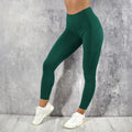 leggings calças de cintura alta com bolso p/ treino, correr, elástico levanta bumbum