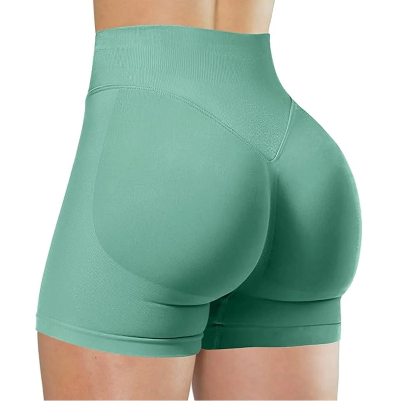 Shorts de cintura alta de verão, calças fitness para corrida e treinos elegantes e sensuais