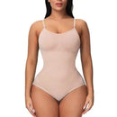 Body shapewear feminino bege com modelagem confortável e acabamento discreto
