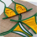 Kit 3 Biquínis Brasil Feminino – Conjunto Verão Moda Praia